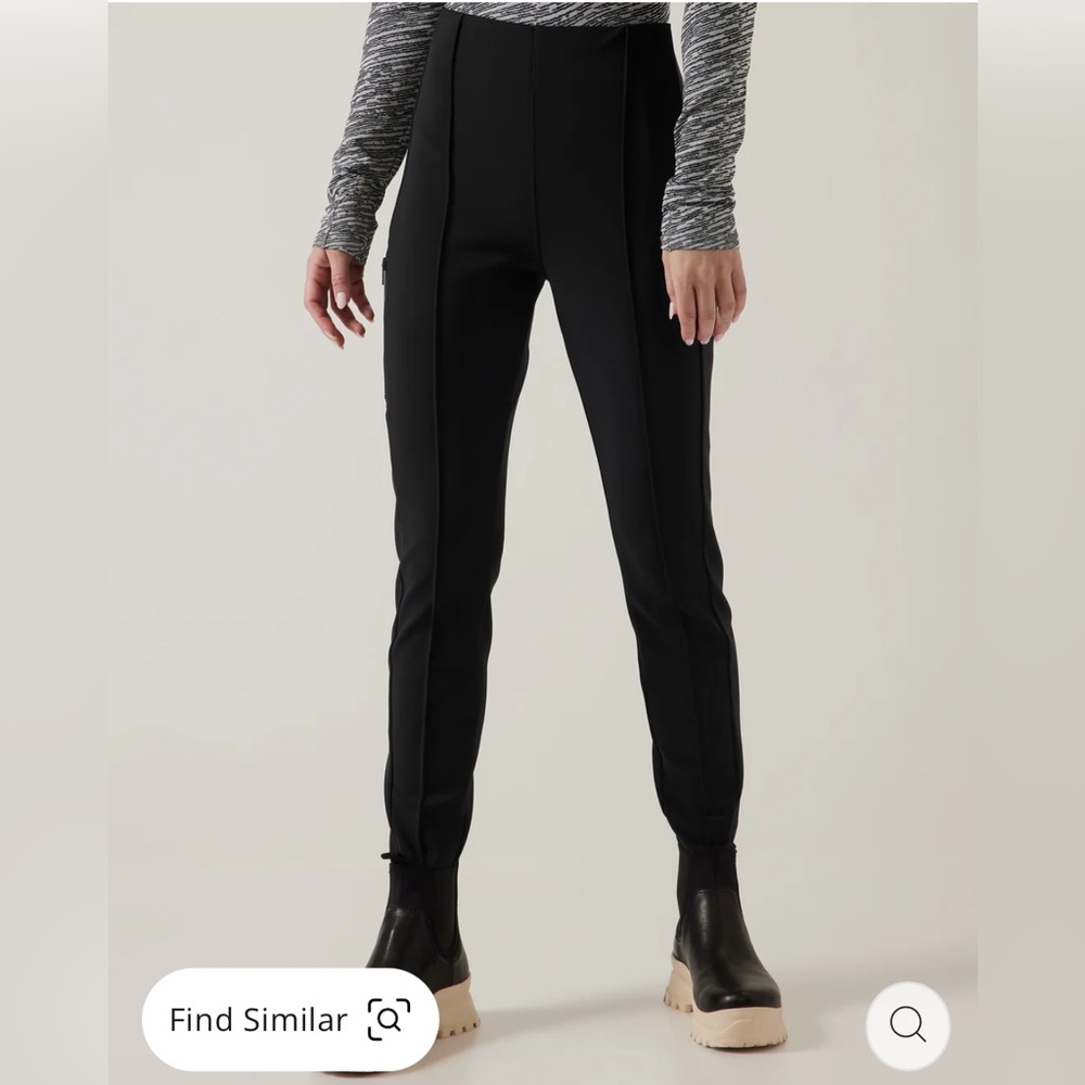 NWT athleta glacier skinny snow pant size 2 black